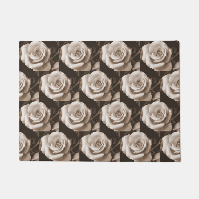 Graceful Rose Doormat (Front)