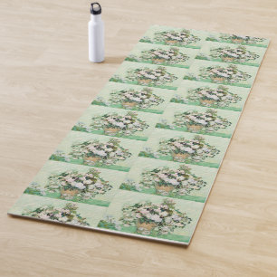 Graceful Roses in a Vase by Vincent van Gogh Yoga Mat