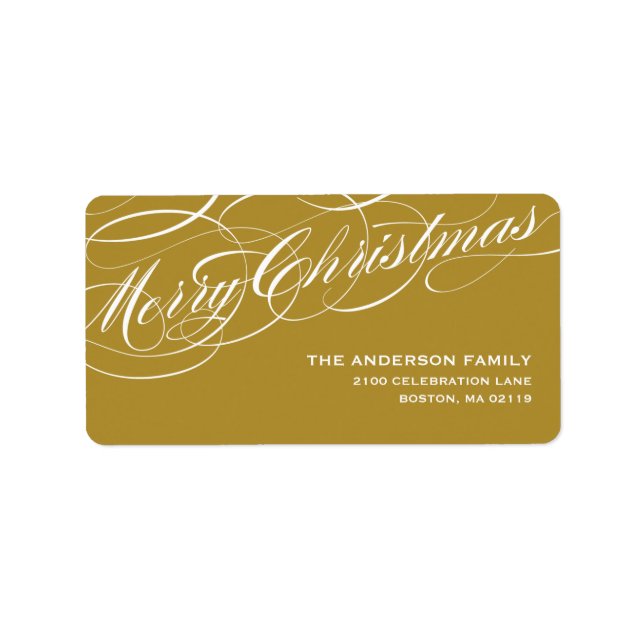 GRACEFUL SCRIPT | HOLIDAY ADDRESS LABELS (Front)