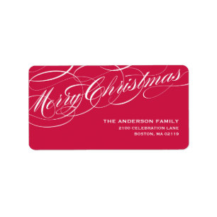 GRACEFUL SCRIPT   HOLIDAY ADDRESS LABELS
