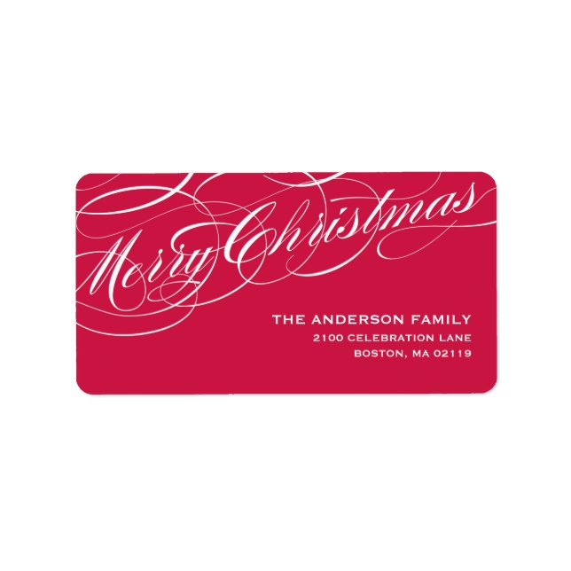 GRACEFUL SCRIPT | HOLIDAY ADDRESS LABELS (Front)