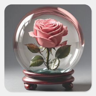 graceful square sticker. square sticker