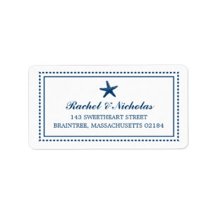 Graceful Starfish   Mailing Address Label