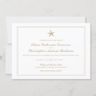 Graceful Starfish Wedding Invitation