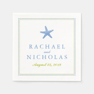 Graceful Starfish   Wedding Napkin