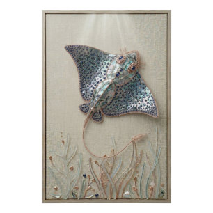 Graceful Stingray Ocean Wall Art