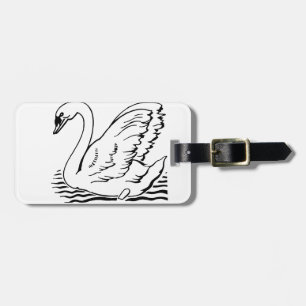 Graceful Swan Luggage Tag