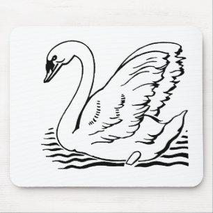 Graceful Swan Mouse Mat
