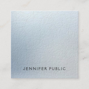 Graceful Texture Look Glam Modern Luxury Plain Square Business Card
