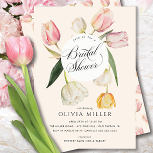 Graceful Tulips Baby Shower Invitation