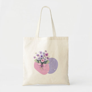 Graceful Violet Aquarius Constellation Romantic Tote Bag