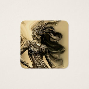 Graceful woman silhouette