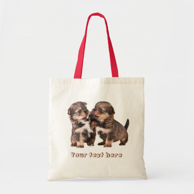 Graceful Yorkshire Puppies Tote Bag (Front)