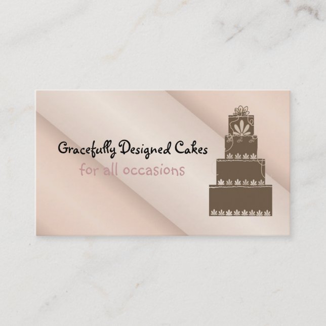 Gracefully Designed Cakes Business Card (Front)