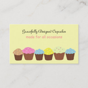 Gracefully Designed Cupcakes Business Card