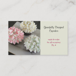 Gracefully Designed Cupcakes Business Card