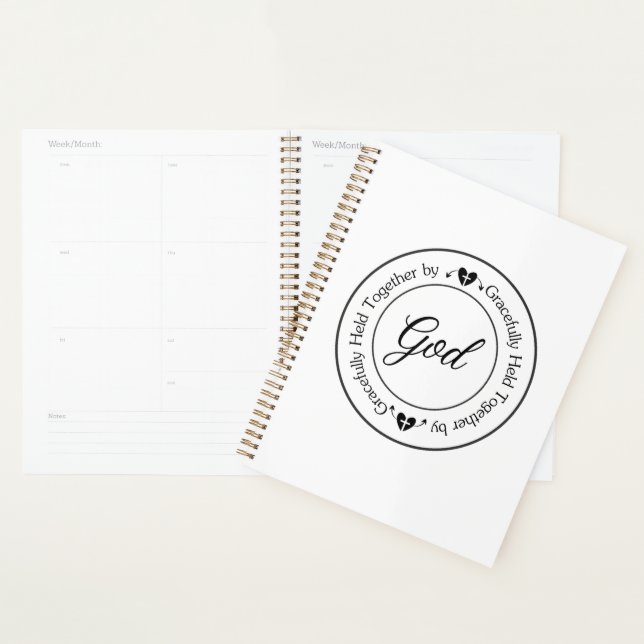 Gracefully Held Together by God  Planner (Display)