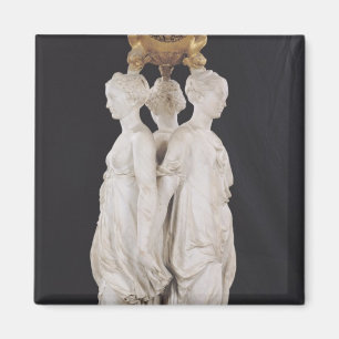 Graces, funerary monument with heart of Henri Magnet