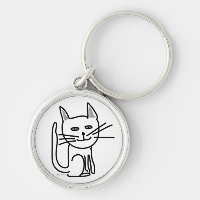 Gracey's Happy Cat Key Chain (Front)