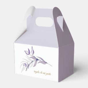 Gracias Follaje Púrpura  Favour de fiesta Favour Box