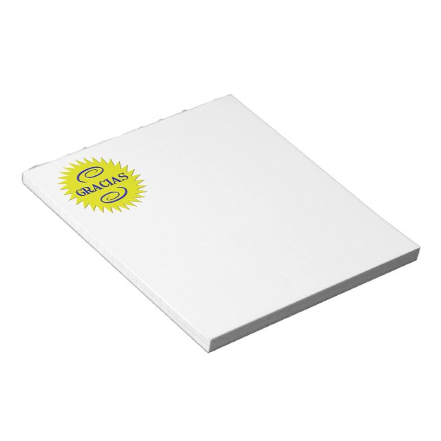 Gracias Notepad (Angled)