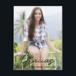 Gracias | Photo Graduation Thank You Postcard<br><div class="desc">Gracias | Photo Graduation Thank You Postcard.</div>