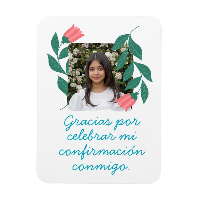Gracias por Celebrar Mi Confirmación con Foto  Magnet (Vertical)