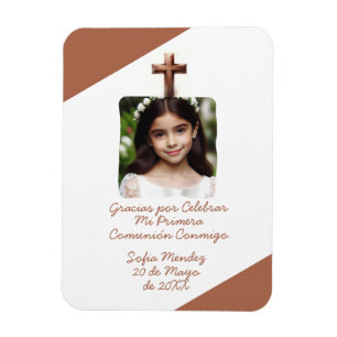Gracias por Celebrar Mi Primera Comunión con Foto Magnet