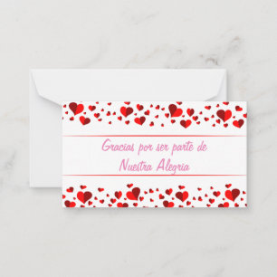 Gracias por ser parte de Nuestra Alegria Card
