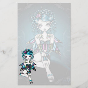 "Gracie" Gothic Couture Swallow Fairy Stationery