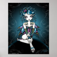 "Gracie" Gothic Couture Swallow Tattoo Fairy