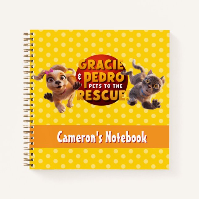 Gracie & Pedro Adventure Awaits Notebook (Front)