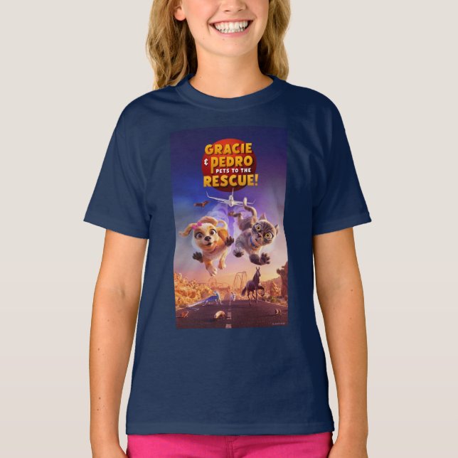 Gracie & Pedro: Pets to the Rescue! T-Shirt (Front)