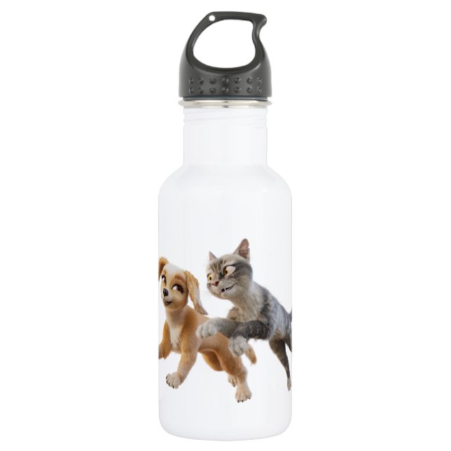 Gracie & Pedro Unleashed 532 Ml Water Bottle (Front)