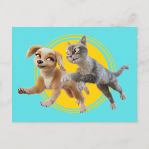 Gracie & Pedro Unleashed Postcard