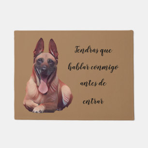 Gracioso Felpudo Belga Malinois Perro Doormat