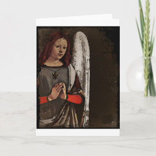 Gracious Angel Folded Hands Holiday Card