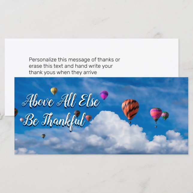 Gracious Business Customer Thank You Cards (Front/Back)