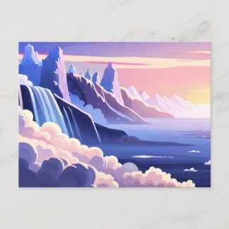 Gracious Waterfalls Postcard
