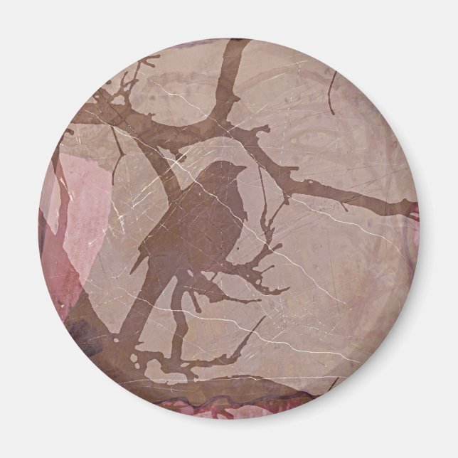 Grackle Grunge 2 Magnet (Front)