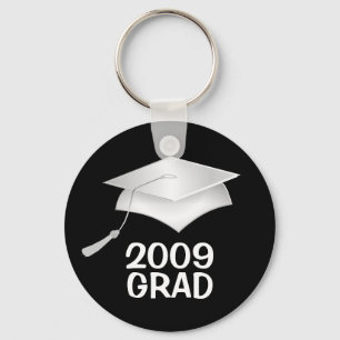 Grad 2009 Key Ring - Silver and Black
