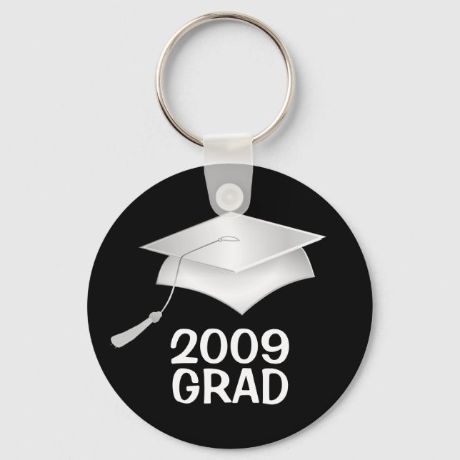 Grad 2009 Key Ring - Silver and Black (Front)
