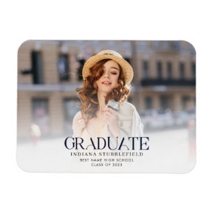 Grad 2023 Photo Graduation Announcement Magnet