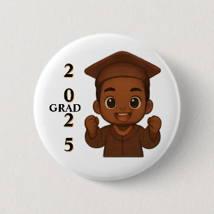 GRAD 2025 Celebration 6 Cm Round Badge