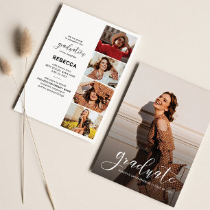 Grad 2025 Photo Collage Graduation Announcement