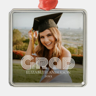 Grad 2026 Script Custom Photo Metal Tree Decoration
