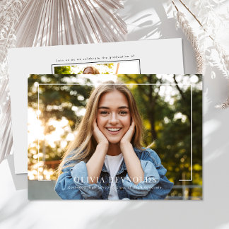 Grad Announcement and Invitation with Photos