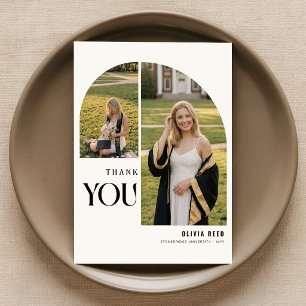 Grad Arch Photo Graduation Party Thank You Postcard
