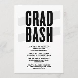 Grad Bash Graduation Party Invitation