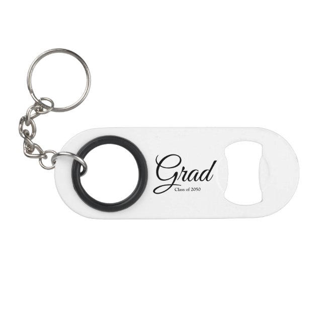 Grad black script class year elegant graduation (Front (Horizontal))